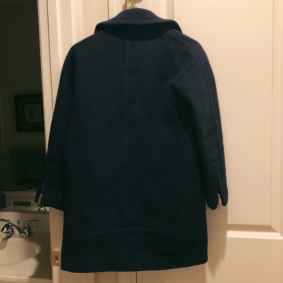 J Crew Petite Zippered Coat in Stadium Cloth - Picture 4 of 4